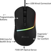 Xtrike ME Геймърска мишка Gaming Mouse GM-322 Black - 7200dpi - 3
