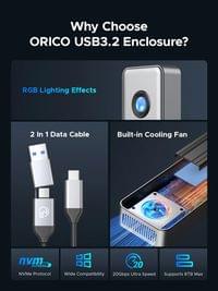 Orico външна кутия за диск Storage - Case - M.2 NVMe M... - 16