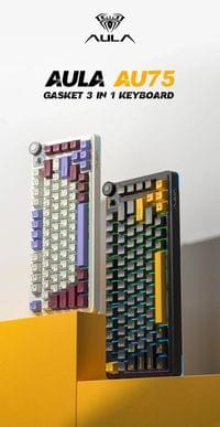 Aula геймърска механична клавиатура Wireless Gaming... - 2