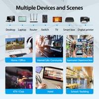 Vention Кабел LAN SFTP Cat.8 Patch Cable - 1M Black 40Gbps - IKABF - 6