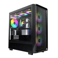 Montech кутия Case ATX - X5 (B) - 4 A-RGB fans, USB-C - 2