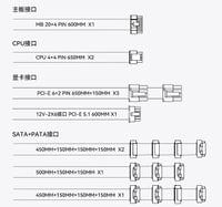 Thermalright захранване PSU ATX 3.1 1000W Gold, Full Modular - TR-SG1000 - 6
