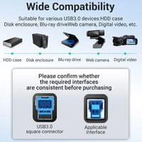 Vention Кабел USB 3.0 AM / BM - 0.5M Black - COOBD - 4