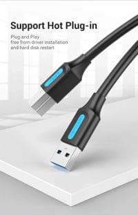 Vention Кабел USB 3.0 AM / BM - 0.5M Black - COOBD - 6