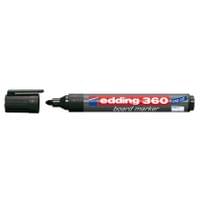 Маркер за бяла дъска Edding 360 Объл връх 1.5-3 mm Черен - 1