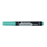 Перманентен маркер Centropen 8566 Объл връх 2.5 mm Зелен - 1