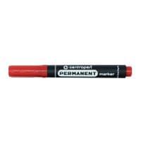 Перманентен маркер Centropen 8566 Объл връх 2.5 mm Червен - 1