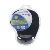 Подложка за мишка Esperanza С гел, Черна - 1