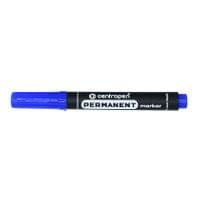 Перманентен маркер Centropen 8566 Объл връх 2.5 mm Син - 1