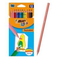 Цветни моливи Bic Kids Tropicolors Шестоъгълни, 12 цвята - 1