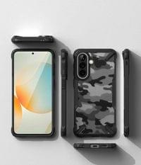 Противоударен Калъф за Samsung A57, Ringke Fusion X Camo Case, Черен - 3