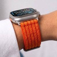 Текстилна Каишка за Apple Watch 44/ 45/ 46/ 49mm, Tech-Protect Nylon Sport Band, Оранжев - 7