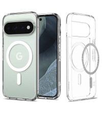 Magsafe Калъф за Google Pixel 11 Pro, Spigen Ultra Hybrid Mag Fit Case Clear/White, Прозрачен - 2