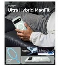 Magsafe Калъф за Google Pixel 11 Pro, Spigen Ultra Hybrid Mag Fit Case Clear/White, Прозрачен - 6