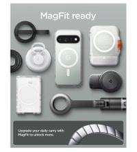 Magsafe Калъф за Google Pixel 11 Pro, Spigen Ultra Hybrid Mag Fit Case Clear/White, Прозрачен - 8
