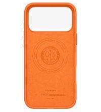 Magsafe Калъф за iPhone 17 Pro, Spigen Silicone Fit Mag Case, Оранжев - 2