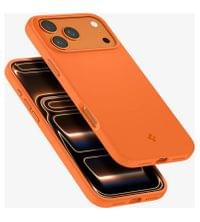 Magsafe Калъф за iPhone 17 Pro, Spigen Silicone Fit Mag Case, Оранжев - 3 Magsafe Калъф за iPhone 17 Pro, Spigen Silicone Fit Mag Case, Оранжев - 3
