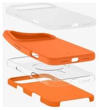 Magsafe Калъф за iPhone 17 Pro, Spigen Silicone Fit Mag Case, Оранжев - 7 Magsafe Калъф за iPhone 17 Pro, Spigen Silicone Fit Mag Case, Оранжев - 7