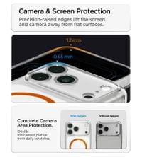 Magsafe Калъф за iPhone 18 Pro/ 17 Pro, Spigen Ultra Hybrid Mag Fit Case Clear/Orange, Прозрачен - 3 Magsafe Калъф за iPhone 18 Pro/ 17 Pro, Spigen Ultra Hybrid Mag Fit Case Clear/Orange, Прозрачен - 3