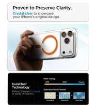 Magsafe Калъф за iPhone 18 Pro/ 17 Pro, Spigen Ultra Hybrid Mag Fit Case Clear/Orange, Прозрачен - 10 Magsafe Калъф за iPhone 18 Pro/ 17 Pro, Spigen Ultra Hybrid Mag Fit Case Clear/Orange, Прозрачен - 10