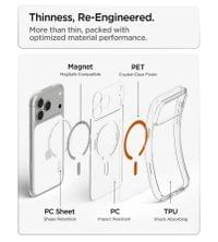 Magsafe Калъф за iPhone 18 Pro/ 17 Pro, Spigen Ultra Hybrid Mag Fit Case Clear/Orange, Прозрачен - 11 Magsafe Калъф за iPhone 18 Pro/ 17 Pro, Spigen Ultra Hybrid Mag Fit Case Clear/Orange, Прозрачен - 11