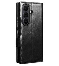 Кожен Калъф за Samsung Z Fold 8 Ultra, Qialino Leather Book Case, Черен - 2