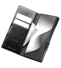 Кожен Калъф за Samsung Z Fold 8 Ultra, Qialino Leather Book Case, Черен - 4