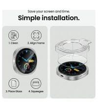 Стъклен Протектор за Samsung Watch 8/ 9 40mm, Tech-Protect Easy Set+ Glass 2бр., Прозрачен - 12 Стъклен Протектор за Samsung Watch 8/ 9 40mm, Tech-Protect Easy Set+ Glass 2бр., Прозрачен - 12