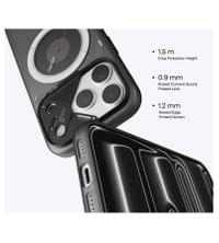Magsafe Матов Kалъф за iPhone 18 Pro Max, Aulumu A18 Frosted Case, Сив - 7 Magsafe Матов Kалъф за iPhone 18 Pro Max, Aulumu A18 Frosted Case, Сив - 7