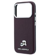 Magsafe Калъф за iPhone 18 Pro/ 17 Pro, Karl Lagerfeld Grained Leather KC Heads Case Burgundy, Бордо - 4 Magsafe Калъф за iPhone 18 Pro/ 17 Pro, Karl Lagerfeld Grained Leather KC Heads Case Burgundy, Бордо - 4