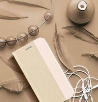 Луксозен Калъф за iPhone 15, Sensitive Book Case, Златист - 2