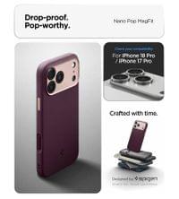 Magsafe Калъф за iPhone 18 Pro/ 17 Pro, Spigen Nano Pop Mag Fit Case Burgundy, Бордо - 9 Magsafe Калъф за iPhone 18 Pro/ 17 Pro, Spigen Nano Pop Mag Fit Case Burgundy, Бордо - 9