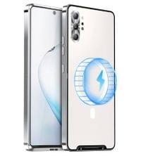 Magsafe Калъф за Samsung Note 10 Plus, Metal Case, Сребрист - 1