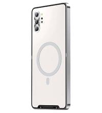 Magsafe Калъф за Samsung Note 10 Plus, Metal Case, Сребрист - 2
