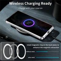 Magsafe Калъф за Samsung Note 10 Plus, Metal Case, Сребрист - 4