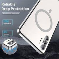 Magsafe Калъф за Samsung Note 10 Plus, Metal Case, Сребрист - 5