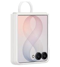 Оригинален Калъф Samsung Z Flip 8, Silicone Ring Magnet Case EF-EF776CWEGWW, Бял - 2