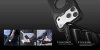 Magsafe Противоударен Kалъф за iPhone 18 Pro, Aulumu A18 Rugged Outdoor Case, Сив - 7 Magsafe Противоударен Kалъф за iPhone 18 Pro, Aulumu A18 Rugged Outdoor Case, Сив - 7