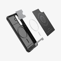 Magsafe Силиконов Калъф за Samsung S25 FE, Spigen Core Armor Case, Черен - 7