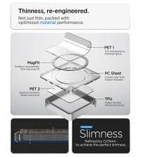 Magsafe Калъф за Samsung S26 Ultra, Spigen Ultra Hybrid White Case, Прозрачен - 8