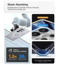 Magsafe Калъф за Samsung S26 Ultra, Spigen Ultra Hybrid White Case, Прозрачен - 10