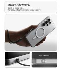 Magsafe Калъф за Samsung S26 Ultra, Spigen Ultra Hybrid White Case, Прозрачен - 12