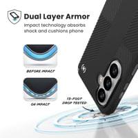 Magsafe Калъф за Samsung S26, Speck Presidio2 Grip Magnet Case, Черен - 4