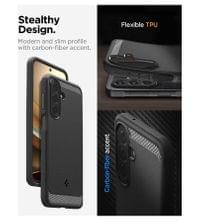 Противоударен Калъф за Samsung A27, Spigen Rugged Armor Case, Черен - 7