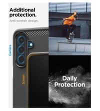 Противоударен Калъф за Samsung A27, Spigen Rugged Armor Case, Черен - 8
