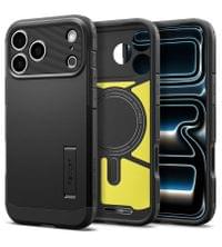 Magsafe Калъф за iPhone 18 Pro/ 17 Pro, Spigen Tough Armor T Mag Fit Case, Черен - 2 Magsafe Калъф за iPhone 18 Pro/ 17 Pro, Spigen Tough Armor T Mag Fit Case, Черен - 2