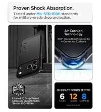Magsafe Калъф за iPhone 18 Pro/ 17 Pro, Spigen Tough Armor T Mag Fit Case, Черен - 10 Magsafe Калъф за iPhone 18 Pro/ 17 Pro, Spigen Tough Armor T Mag Fit Case, Черен - 10