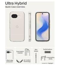 Противоударен Калъф за Google Pixel 10A, Spigen Ultra Hybrid Case, Прозрачен - 6