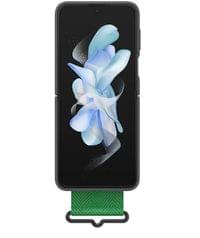 Оригинален Силиконов Калъф за Samsung Z Flip 4, Silicone Cover Strap Case EF-GF721TBEGWW, Черен - 2