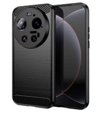 Противоударен Калъф за Xiaomi 17 Ultra, Premium Carbon Case, Черен - 1